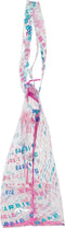 Handtas Dames Barbie Logomania Transparant Licht Roze 54 x 35 x 17 cm