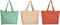 Handtas Dames Home ESPRIT Blauw Groen Beige Koraal 55 x 14 x 35 cm (3 Stuks)