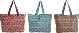Handtas Dames Home ESPRIT Bruin Turkoois Koraal 55 x 14 x 35 cm (3 Stuks)