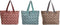 Handtas Dames Home ESPRIT Bruin Turkoois Koraal 55 x 14 x 35 cm (3 Stuks)