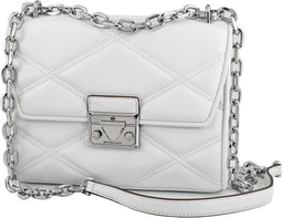 Handtas Dames Michael Kors Serena Wit 22 x 16 x 9 cm