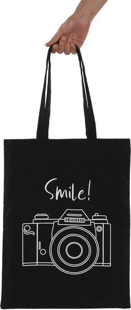 Handtas Dames Versa Smile Zwart 36 x 48 x 36 cm