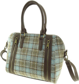 Handtas Derwent Blauw Beige (Aqua Natural) - Rosehall - Abraham Moon Tweed - Glen Appin of Scotland