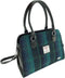 Handtas Findhorn Blauw met Turquoise - Stevig - Draagband - Harris Tweed - Glen Appin of Scotland
