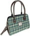 Handtas Findhorn Licht Blauw en Creme (Duck Egg and Cream) - Stevig - Draagband - Harris Tweed - Glen Appin of Scotland