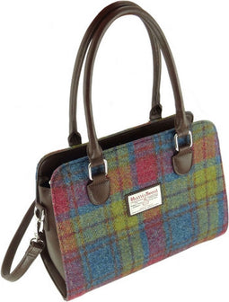 Handtas Findhorn Multi colour - Stevig - Draagband - Harris Tweed - Glen Appin of Scotland
