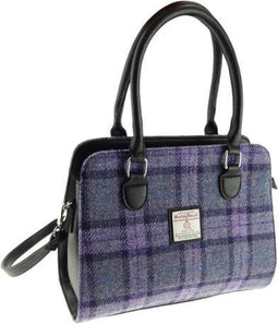 Handtas Findhorn Paars - Stevig - Draagband - Harris Tweed - Glen Appin of Scotland