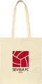 Handtas Sevilla Fútbol Club Beige Katoen