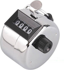 Handteller - Personenteller - 4 cijferig - Zilver