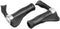 Handvatpaar Ergotec MF2 kraton / aluminium 87+87 mm - zwart