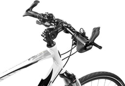 Handvatpaar Ergotec MF2 large kraton / aluminium 130+130 mm - zwart