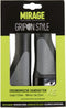 Handvatpaar Mirage Grips in style #45 - 132/100 mm met lockring - zwart / grijs