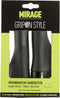 Handvatpaar Mirage Grips in style #45 - 132/100 mm met lockring - zwart