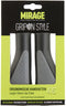 Handvatpaar Mirage Grips in style #45 - 132/132 mm met lockring - zwart /grijs