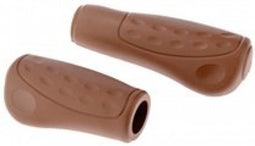 Handvatpaar Westphal #436 Ellipsis Softgrip 92/122mm/ø23mm - bruin