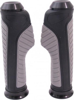 Handvatset anatomisch zwart grijs EDGE