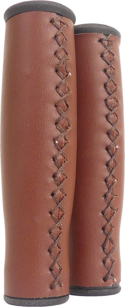 Handvatset Edge City Leer - 135/135mm - donkerbruin