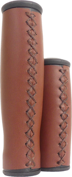 Handvatset Edge City Leer - 135/92mm - donkerbruin