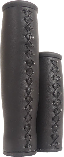 Handvatset Edge City Leer - 135/92mm - Zwart