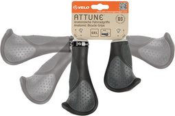 Handvatset Velo Comfort 3D--Gel 135/92mm Zwart/Grijs