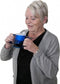 HandyCup met deksel - drinkbeker met 2 handgrepen - blauw - 200ml