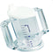 HandyCup met deksel - transparant met maatvoering