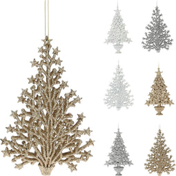 Hang deco kerstboom wt 6ass