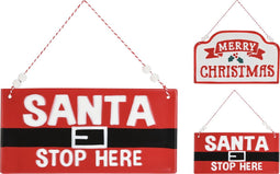Hangbord ijzer 195mm 2ass d kerstversiering