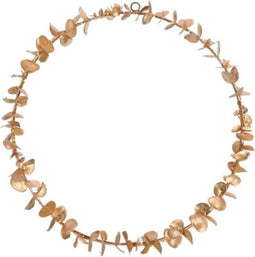 Hangdecoratie Eucalyptus Krans met LED - 40 cm - Goud