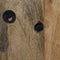 Hangend wijnrek 4 flessen - 20x14x65 - Naturel/zwart - Mangohout/metaal