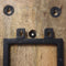 Hangend wijnrek 6 flessen - 20x13x100 - Naturel/zwart - Mangohout/metaal