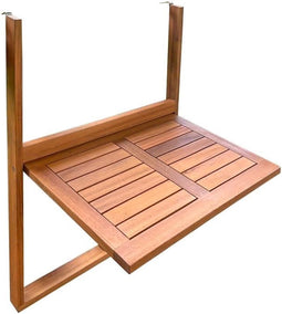Hangende balkontafel LILOU - FSC acaciahout - Opvouwbaar - 60 x 44 x 80 cm
