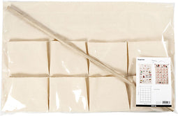 Hangende organiser, h: 93 cm, b: 60 cm, 1 stuk, naturel