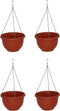 HANGENDE PLANTENBAK BLOEMPOT MET KETTING diameter 25cm-set 4 stuks