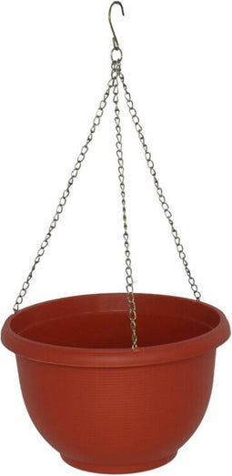 HANGENDE PLANTENBAK BLOEMPOT MET KETTING diameter 25cm