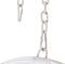 Hangende tuinstoel DKD Home Decor 90 x 70 x 110 cm Grijs Metaal Synthetische rotan Wit