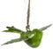 Hanger Chery metaal 14x4x10 cm groen 1 stuk