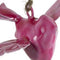 Hanger Chery metaal 14x4x10 cm roze 1 stuk