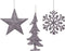 Hanger plastic glitter b.lila a3