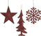 Hanger plc glitter ossenbloed assorti