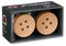Hangers Bruin Hout Knoppen Set 2 Onderdelen (6 Stuks)