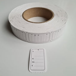 Hangetiket op rol 30x50 mm bedrukt 1000 - 11 stuks