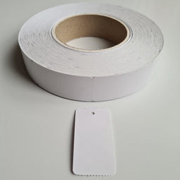 Hangetiket op rol 30x58 mm smal 1000 rol - 14 stuks