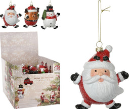 Hanging Deco Xmas Figures 3ass
