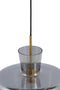 Hanging Lamp 25x31 Cm Myles Smoked Glass+antique Bronze