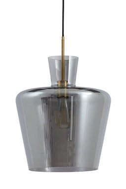 Hanging Lamp 35x43 Cm Myles Smoked Glass+antique Bronze