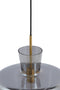 Hanging Lamp 35x43 Cm Myles Smoked Glass+antique Bronze