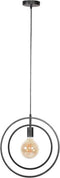Hanglamp 1 Lamp - Turn Around - Metaal - Charcoal Finish - Woonkamer - Keuken - Slaapkamer - In Hoogte Verstelbaar tot 150 cm - Exclusief Lichtbron - E27 Fitting - Voedingstype Netstroom