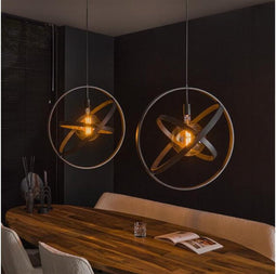 Hanglamp 2 Lampen - Galaxy - Artic Zwart - Metaal - Woonkamer - Slaapkamer - In Hoogte Verstelbaar tot 150 cm - Exclusief Lichtbron - Voedingstype Netstroom