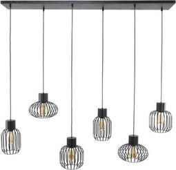 Hanglamp 3+3 mix metal - Charcoal